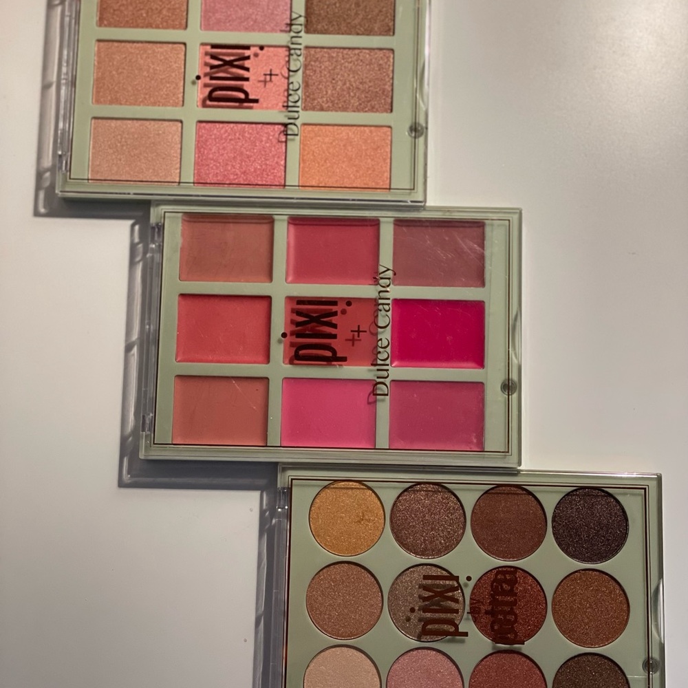 PIXI Eye shadow Palette, Dulce’s Lip Candy Lip Palette, and Cafe Con Dulce.